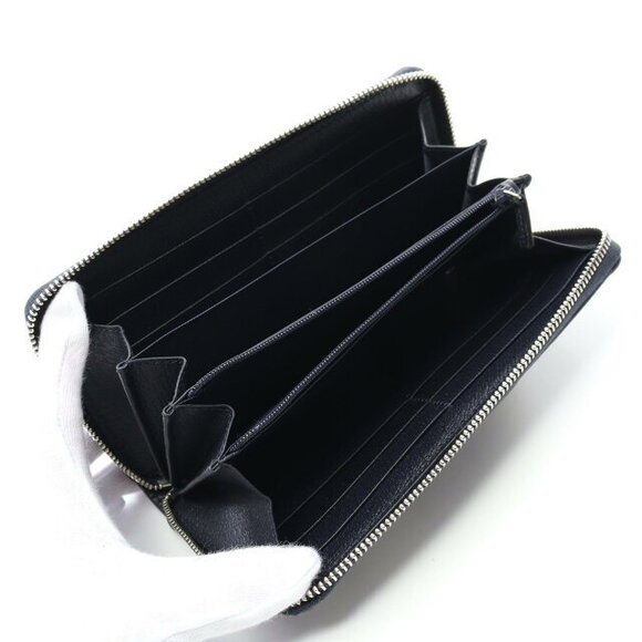 Gucci Ophidia GG Supreme Sherry Long Wallet Beige Navy Blue Multicolor - Picture 3 of 4